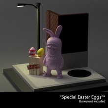 special easter eggs - bunny not included art wekster mini diorama 3d print model - Mito3D