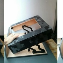 special folding hinges case-rap custom version home 3d printer foldable 3d print model - Mito3D