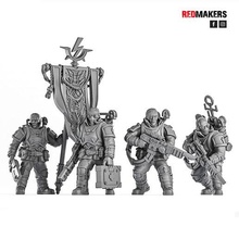 special forces - command squad imperial force game shock troops stormtroopers 28mm grenadiers skifi grimdark guard figurines infantry scion special-forces redmakers 3d print model - Mito3D