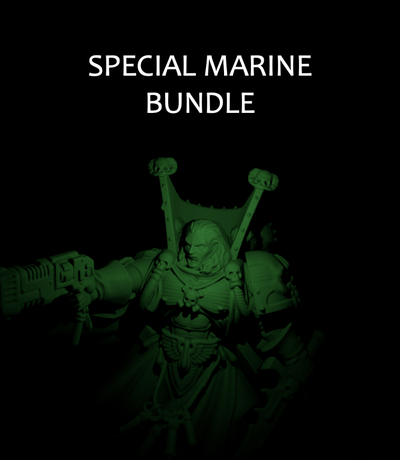 speciale marino bundle gioco 1 scansione pacco martello spazio sangue angeli deathwatch lupo of guerra 3d print model - Mito3D