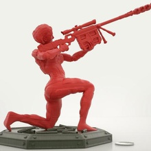 special ops sniper code name venom art anime bullet character chick gun model woman sculptures 3d print model - Mito3D