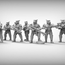 Özel Silahlar x9 mm resin köpekler bekçi art figure future gaming grenade imperial miniature miniatures scifi soldier space tabletop wargaming models 3d print model - Mito3D