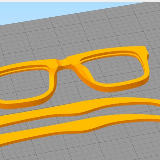 spectacle lentilles lentille lunettes cadre lis étude travail vue 3D print model - Mito3D