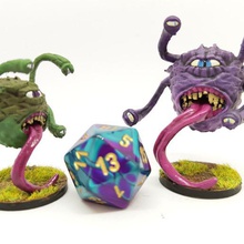 spectator 28mm tabletop gaming art creatures rpg roleplaying miniature dnd beholder 3d print model - Mito3D