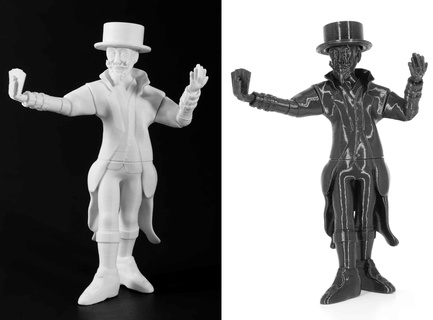 spectre main fantôme casino magicien figure pièces magie cartes coquin stupéfait art sculpter magique fantaisie 3d print model - Mito3D