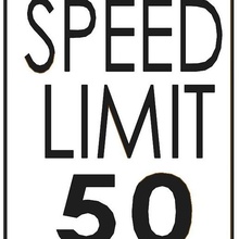 speed limit sign 3d print model - Mito3D