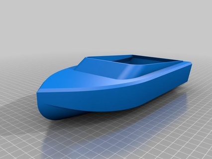 sürat teknesi tekne çizme yüzer rc oyuncak hobi 3d print model - Mito3D