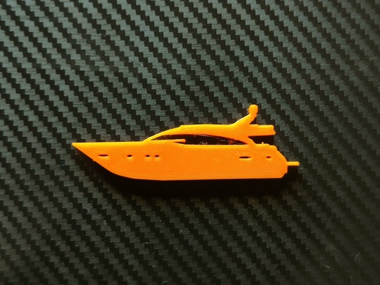 speedboat keychain car silhouette gearhead art turbo 4wd 4x4 clean 2d offroad speed boat water ocean sea fishing fish 3d print model - Mito3D