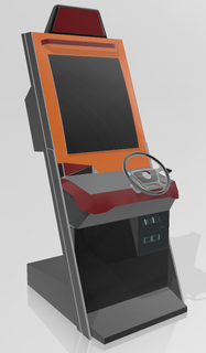 speedway arcade machine voitures rétro Jeux courses 3d print model - Mito3D