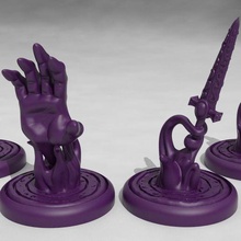 spell effects pt 1 game dd dnd dungeons dragons figure miniature miniatures nsfw roleplaying tabletop toy accessories 3d print model - Mito3D