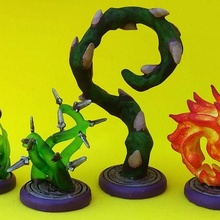 spell effects pt 2 game dd dnd dungeons dragons miniature miniatures roleplaying rpg tabletop wargaming toy accessories 3d print model - Mito3D