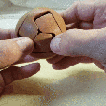 sphere 3 parts - kawai tsugite various toys puzzle 3d print model - Mito3D