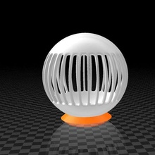 sfera gabbia presa 3d print model - Mito3D