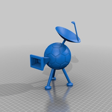 sfera di calcio, fotocamera da 2 art sculture 3d print model - Mito3D
