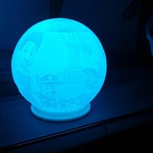esfera lámpara palmadita patrulla litofanía LED ambiente Encendiendo globo niño ligero noche 3d print model - Mito3D