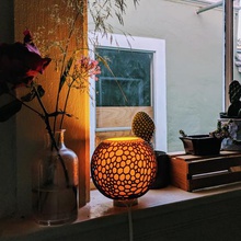sphère en treillis de l'ombre la maison lampe abat-jour l'éclairage l'intérieur sls cool jolie maillage voronoi 3d print model - Mito3D