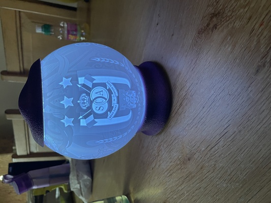kugel litho anderlecht lampe fußball deko rsca lithophanie 3d print model - Mito3D
