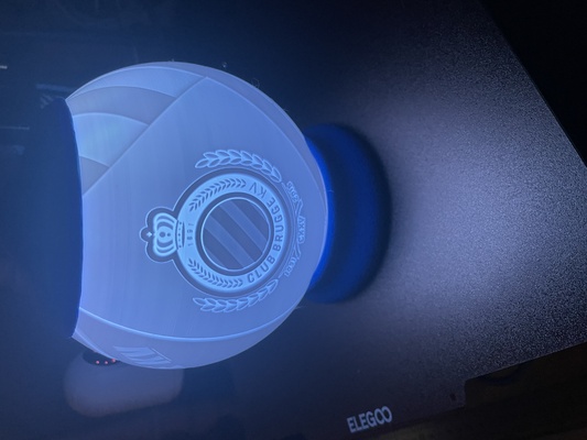 esfera lito kv clube bruges luminária futebol bola litofania deco 3d print model - Mito3D