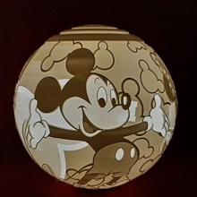 Kugel Lithophanie 150 mm mickey Minnie Disney Litho Kino Licht Lampe Noel Anime Zeichnung Walzer Aladin 3d print model - Mito3D