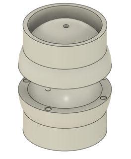 sfera muffa 45mm diametro resina casting versare silicone utensili Fai creatore 3d print model - Mito3D