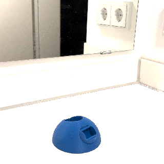 esfera cepillo soporte cubierta carcasa funda impresión sitio diente dientes baño 3d print model - Mito3D