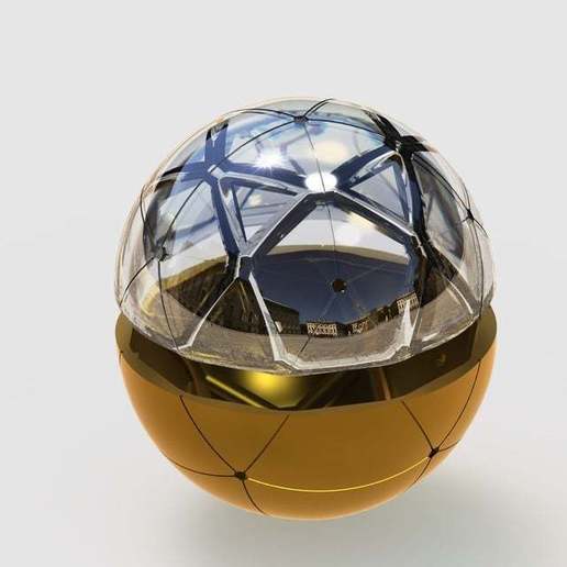 Kugel sphere box Werkzeug Ball Box Container Dodekaeder geometrisch Geometrie hohl MakerBotornenten Mathematik Oktaeder Pille Ring heilig Solidworks stark Spielzeug Inhaber Boxen 3D print model - Mito3D
