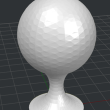 sfera supporto golf palla 3d print model - Mito3D