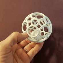 spherical cage ball game 3d print model - Mito3D
