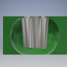 esférico cemento lata molde maceta yeso zona pelota 3d print model - Mito3D