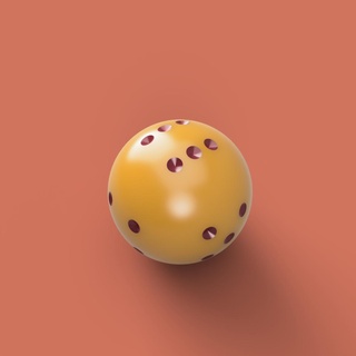 sferica dado sfera gioco gadget roll fortuna tavolo freddo facce 3d print model - Mito3D