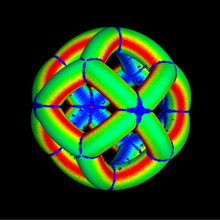 spherical double tetrahedron art math mathematics geometry sphere tile tiling partition 3d print model - Mito3D