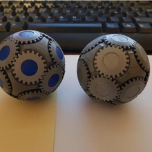 spherical gears fidget game 3d print model - Mito3D