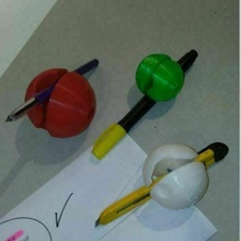 spherical pencil holder ball child adult children 3d print model - Mito3D