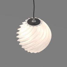 esférico retorcido lámpara sombra Encendiendo 3d print model - Mito3D