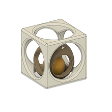 spherycube Balle sphère cube math art jouet 3d print model - Mito3D