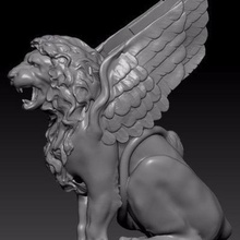 sphinx art sculptures 3d print model - Mito3D