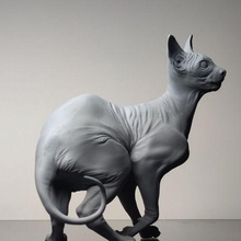 sphynx gatto arte sphynxcat decorare animale Egitto 3d print model - Mito3D