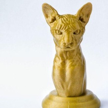 sphynx chat animal sculpter sculpture 3d print model - Mito3D