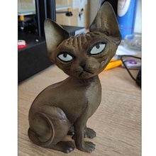 esfinge gato arte egípcio 3d print model - Mito3D