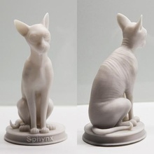 sphynx cat 3d priting stl art model printing 3d print model - Mito3D