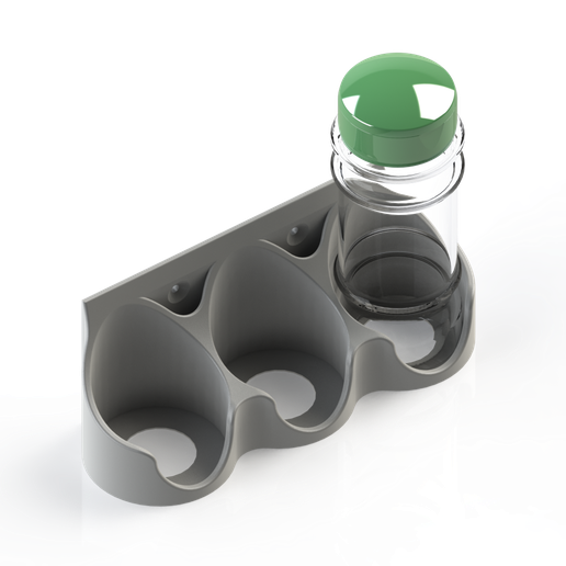 würzen Krug Kaffee Gestell montiert Halter Unterstützung 3d gedruckt Küche Tabelle Flasche Mauer 3D print model - Mito3D