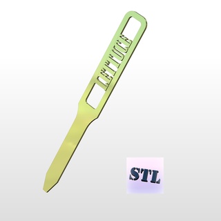 spice labels garden markers - lettuce plant stakes stl file 3d printing stake herb tags 3d print model - Mito3D