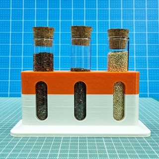 spice seeds rack kitchen kitchenware agricolture test tube spices cucina portaspezie spezie semi sementi 3d print model - Mito3D