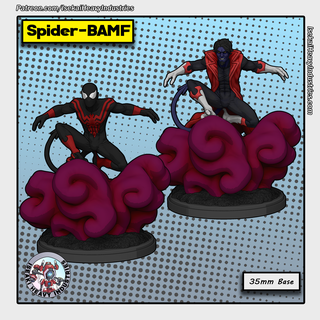 spider bamf Spiel Wunder Krise Protokoll men Nachtfalter 3d print model - Mito3D