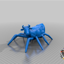 spider-mucca ottenuto il latte gen technik frei art le creature 3d print model - Mito3D