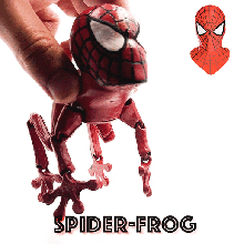 spider frog flexi print in place grenouille homme araignée 3d print model - Mito3D
