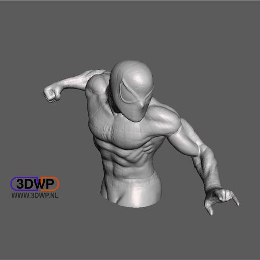 spider-man 3d scan art einscan einscan-s marvel comics meshmixer sculpture shining3d spiderman spider man statue scans replicas 3D print model - Mito3D