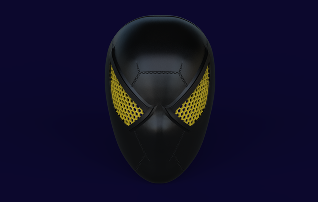 spider-man anti-ock helmet marvel ps4 3d print model - Mito3D