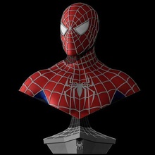 spider man büst Sam Raimi versiyon Sanat hayret heykelcik şekil heykel Örümcek Adam oyuncaklar komik örümcek karakter adam tobeymaguire 3d print model - Mito3D