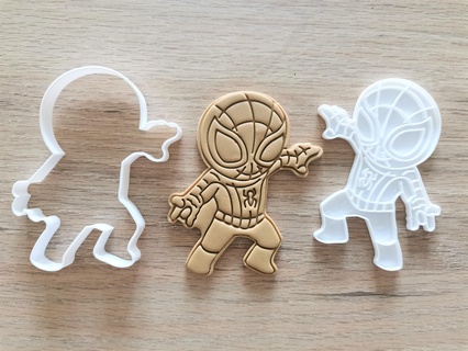 spider-man cookie cutters baking kitchen bakery 3d print model - Mito3D